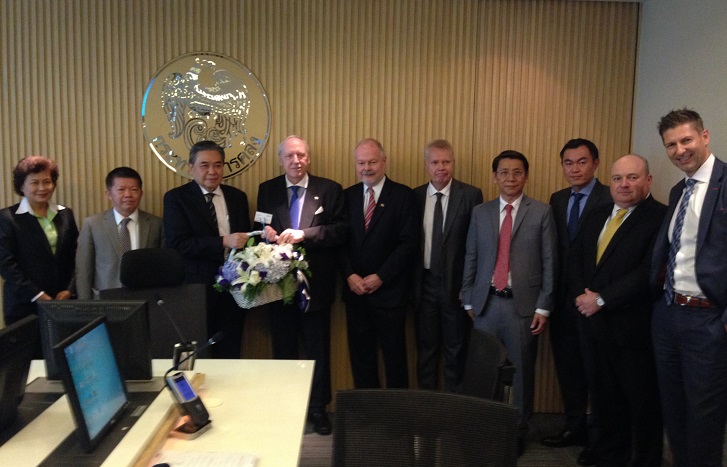 Courtesy Meeting with Minister of Finance, H.E. Mr. Apisak Tantivorawong on 25 February 2016