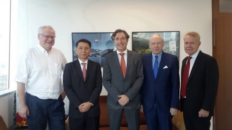 Courtesy call on the Austrian Ambassador H.E. Enno Drofenik  on 9 March 2016