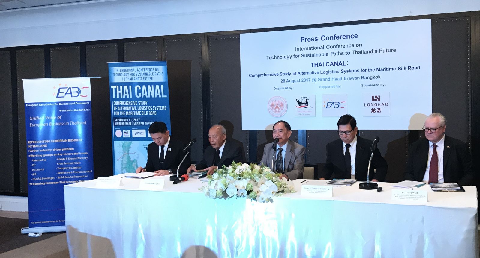 Press Conference: THAI CANAL – COMPREHENSIVE STUDY OF ALTERNATIVE LOGISTICS SYSTEMS FOR THE MARITIME SILK ROAD