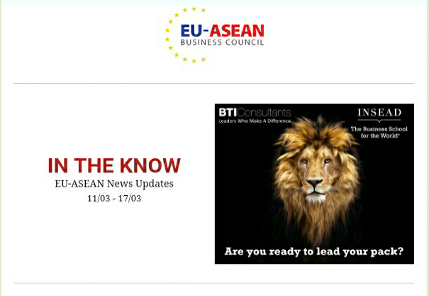 IN THE KNOW  EU-ASEAN News Updates