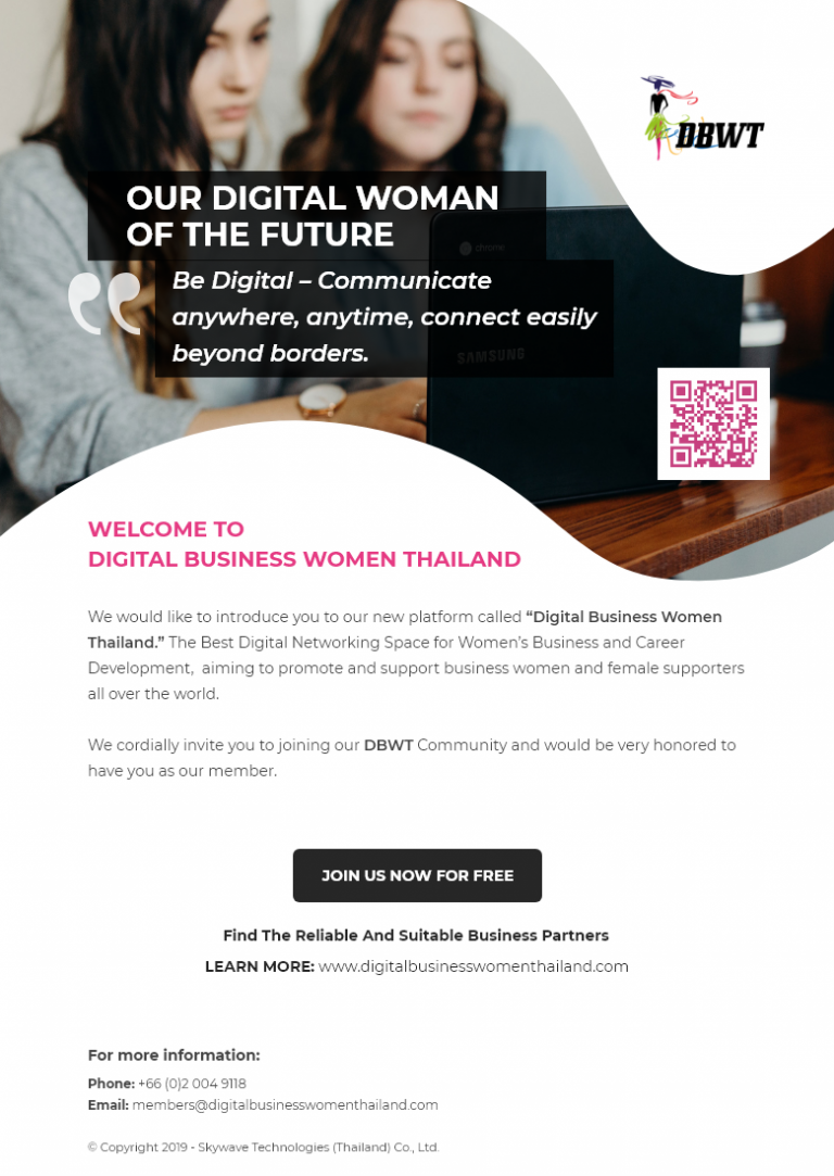 INTRODUCTION : DIGITAL BUSINESS WOMEN THAILAND