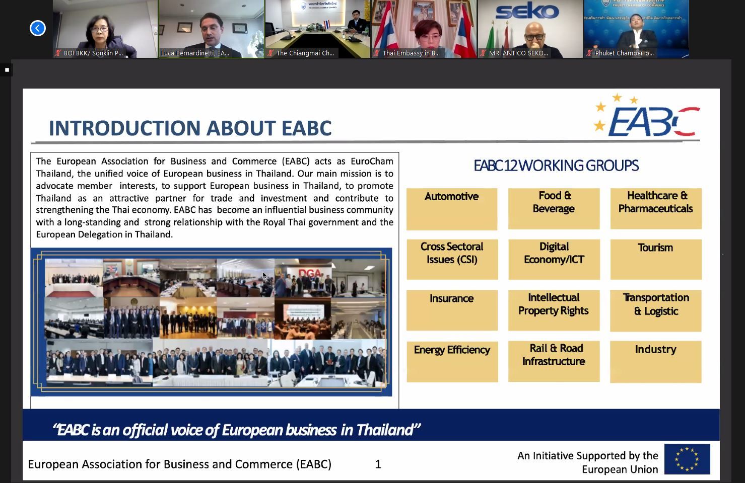 Embassy of Hungary in Thailand & Hungarian Chamber of Commerce organized Business opportunities in Thailand & Practical Advices for Businesses Webinar