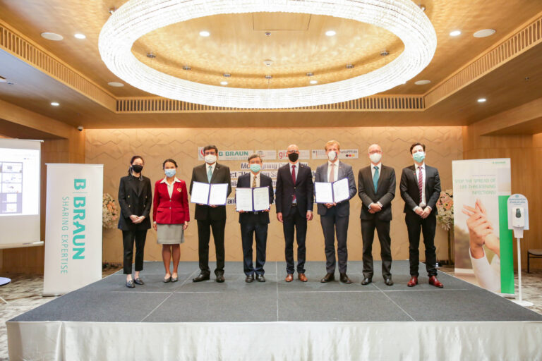 Thai- Germany sign MoU for the implementation of the Project “Upscaling Sanitizer Production in Thailand and Promoting Hand Hygiene”.