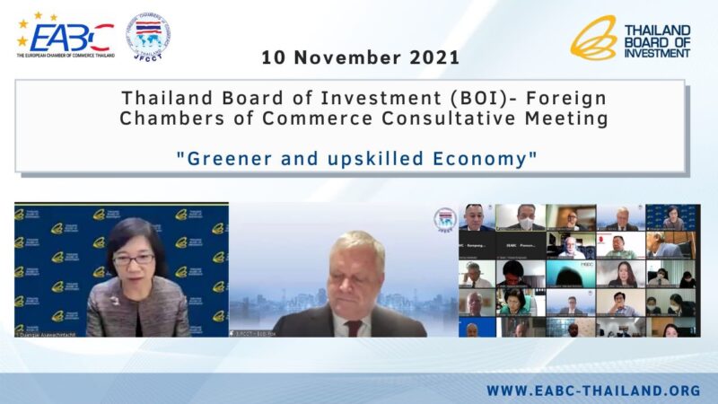 BOI-Foreign Chambers of Commerce Consultative Meeting on 10 November 2021 BOI-Foreign Chambers of Commerce Consultative Meeting on 10 November 2021