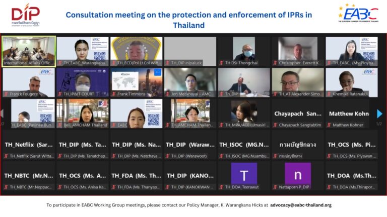 EABC: IPR working group meeting with the DIP