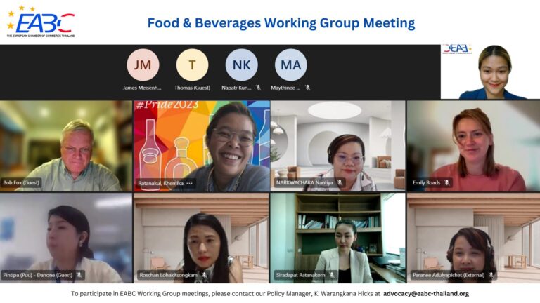 EABC: Food and Beverages Working Group Meeting