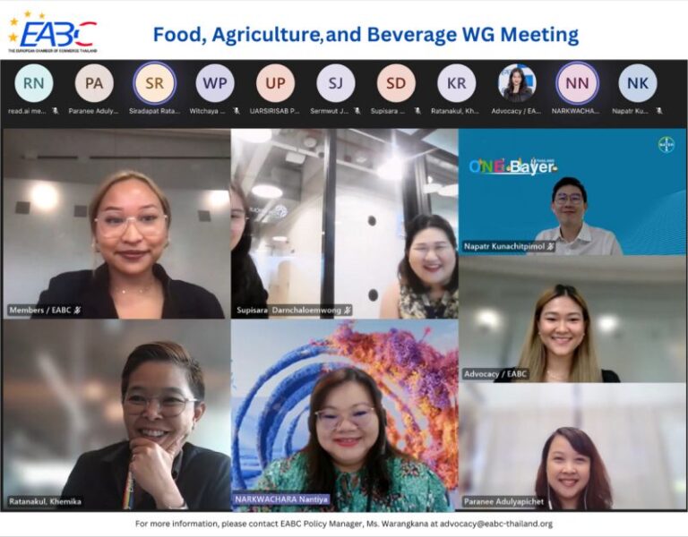 Food, Agriculture and Beverages Working Group Meeting #8