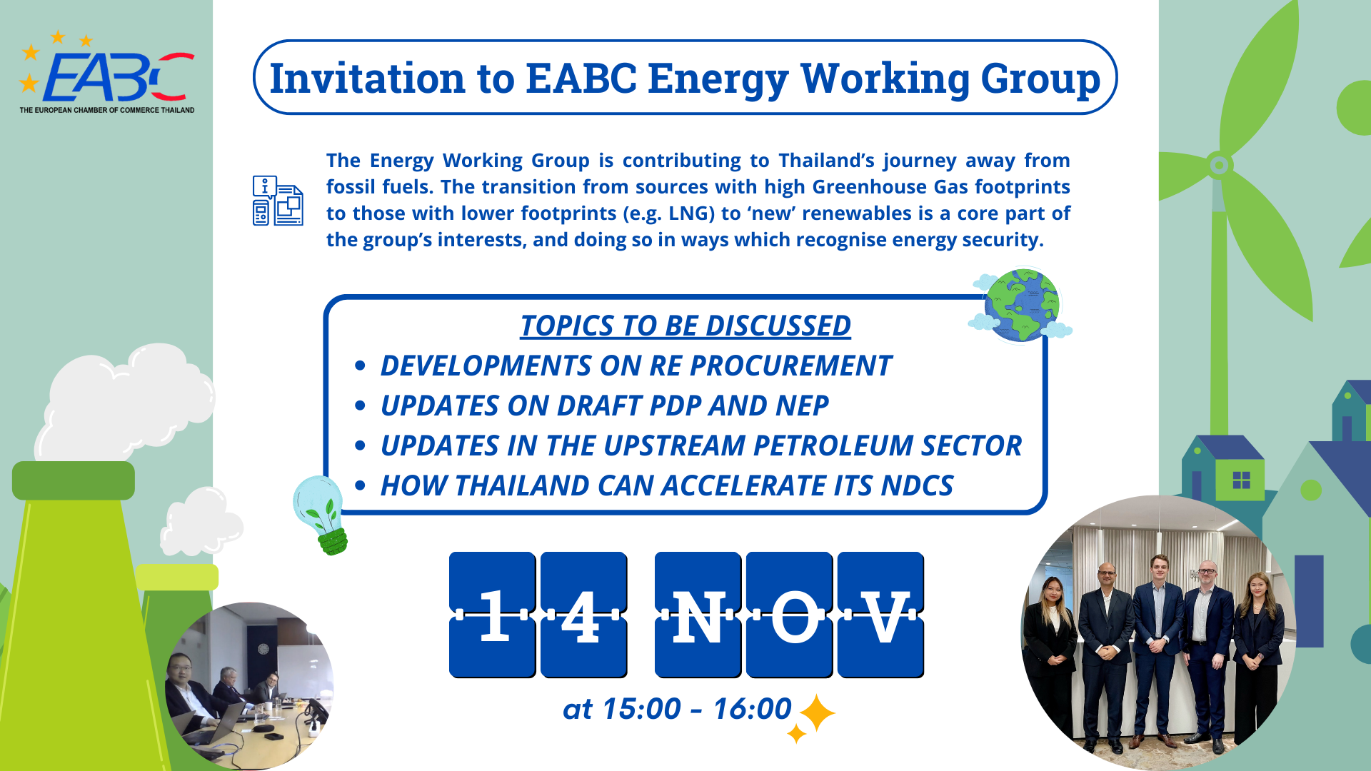 Invitation to EABC Energy Working Group Meeting for EABC Members