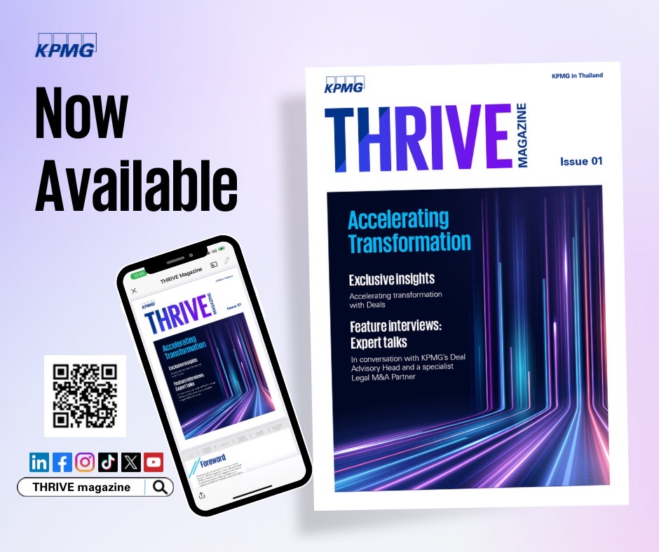 First edition of the THRIVE Magazine published by #KPMGinThailand