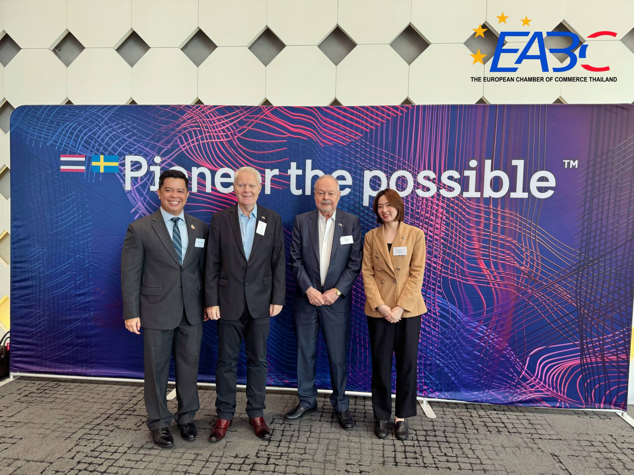 EABC attended “Pioneer the Possible Thailand 2024” hosted by the Embassy of Sweden and Business Sweden at Samyan Mitrtown Hall. EABC attended “Pioneer the Possible Thailand 2024” hosted by the Embassy of Sweden and Business Sweden at Samyan Mitrtown Hall.