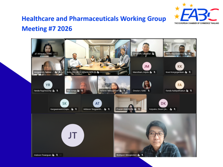 EABC – Healthcare and Pharmaceuticals Working Group Meeting #7