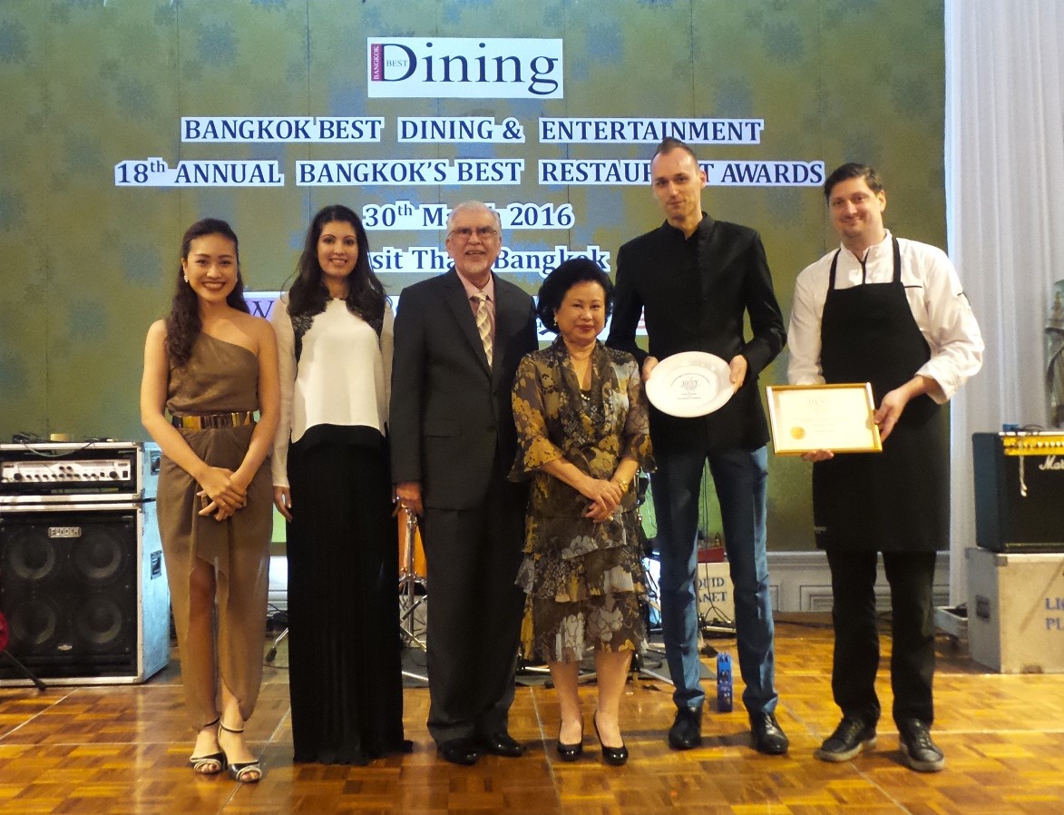 Park Society restaurant at Sofitel So Bangkok awarded as the winner of European category by Bangkok’s Best Restaurant awards Park Society restaurant at Sofitel So Bangkok awarded as the winner of European category by Bangkok’s Best Restaurant awards