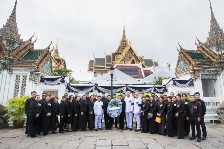 Pernod Ricard Thailand co-hosts merit making ceremonies dedicated to the late King Bhumibol Adulyadej at the Dusit Maha Prasart Throne Hall.