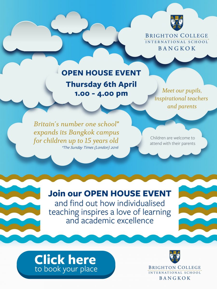BRIGHTON COLLEGE BANGKOK OPEN HOUSE EVENT – 6th April 2017